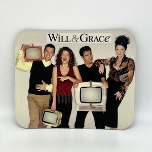 Will & Grace Mouse Pad - Vintage Y2K Must See TV NBC Sitcom